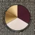 Satin/Burg/Gold